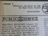 Electric Railroads #9 Public Service New Jersey ERA bulletin July 1944