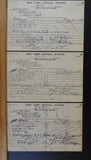 New York Central System B&A Railroad  Employees Bid Blank forms (3)