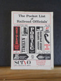 Pocket List of Railroad Officials #341 1980 1st Quarter