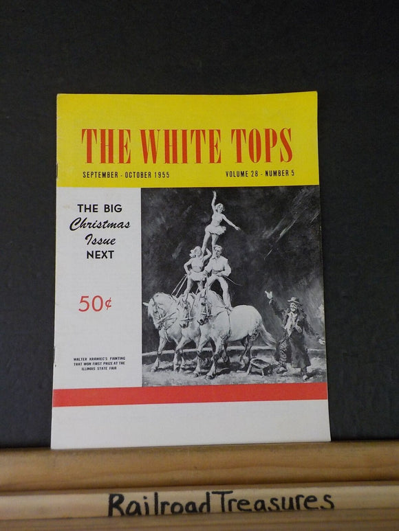 White Tops Circus Magazine 1955 September October Lemon Bros Circus