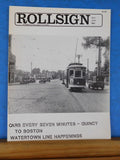 Rollsign Magazine of New England Transit News 1984 May June