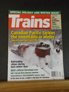 Trains Magazine 2008 December Canadian PAcific Mountains in winter