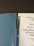 Association of American Railroads Section 3 Loaing road grading making Farm Equi