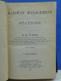 Railway Management at Stations By E B Ivatts Hard cover 1910 FIFTH edition