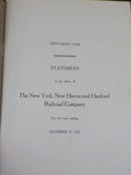 New York New Haven and Hartford Railroad Company Annual Report 1917 Dec 31