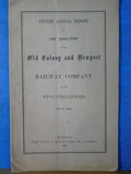 Old Colony and Newport Railway Company Annual Report 1867 ending date May 31
