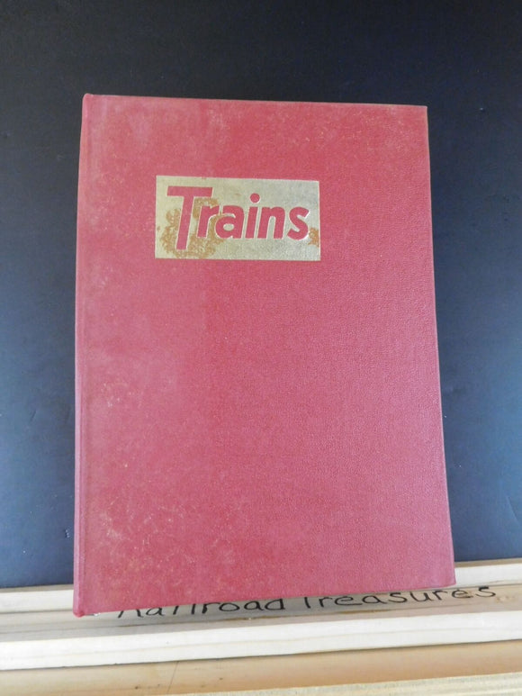 Trains Magazine in a Trains wire binder 1965 12 issues