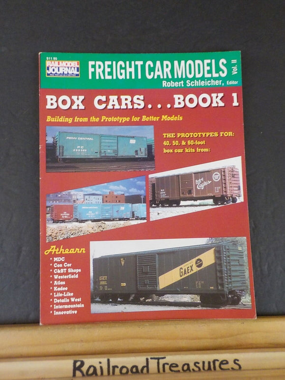 Freight Car Models Vol 2 by Robert Schleicher Box Cars Book 1 RailModel Journal