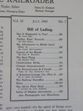 Model Railroader Magazine 1943 July Pennsylvania Railroad K-4 locomotive plans