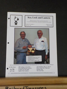Key Lock and Lantern Magazine #136 Vesta Bell Bottom Lantern Comfort on rails