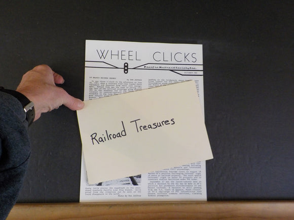 Wheel Clicks 1983 October  Pacific Railroad Society SP Branch Becomes Memory
