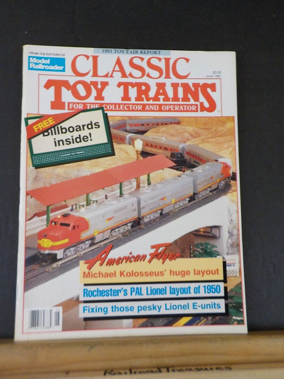 Classic Toy Trains 1991 June Soldering gun and the pen American Flyer Gilbert