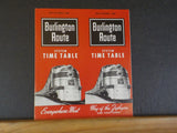 Burlington Route System Public Timetable 1965 May-October