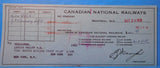 Check Canadian National Railways Check 1958 Oct 24  to Lehigh Valley