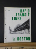 Rapid Transit Lines in Boston 3 hole punched stapled Short istosry of Subway Pho