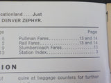 Burlington Public Timetable 1968 June 9 Burlington Route