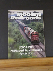 Modern Railroads 1986 August Vol. 41 #8 New Strengths; New Versatility SOO Line