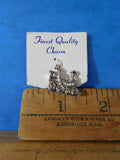 Jewelry Train engine locomotive charm Silver in color Railroad