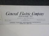 General Electric Company Supply Department Bulletin No 4825 1911 March Switchboa