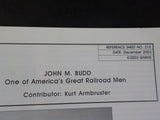 Great Northern Goat Reference Sheet #318 December 2003 John N Budd Great RR Men
