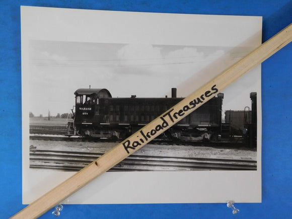 Photo Wabash Railroad Locomotive #408 8 X 10 B&W Kansas City MO 1963