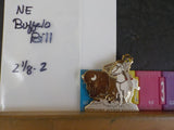 Jaycees Nebraska Buffalo Bill Riding White Horse Shooting Buffalo  Delegate PIN