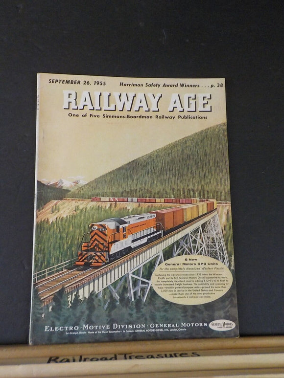 Railway Age 1955 September 26 Harriman Safety award winners