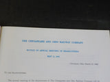 Chesapeake and Ohio Railway Company Plan of Merger w Norfolk and Western 1966