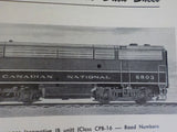 Canadian National Railways Locomotive Information and Data Sheets 6