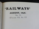 Railways Magazine Bound Volume VII Jan-Dec 1946