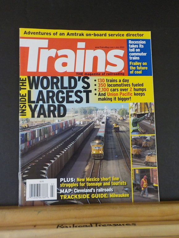 Trains Magazine 2010 July World's Largest yard New Mexico short line Milw tracks