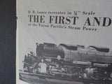 Live Steam Magazine 1972 June O Gauge Live Steam  NOTICE spots