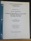 Association of American Railroads Section 4 Loading Misc including machinery Ope