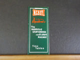 Nashville Chattanooga & St Louis Ry public timetable 1957 Spring NC&StL