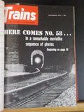 Trains Magazine Bound Volume 22  Nov 1961 - Oct 1962