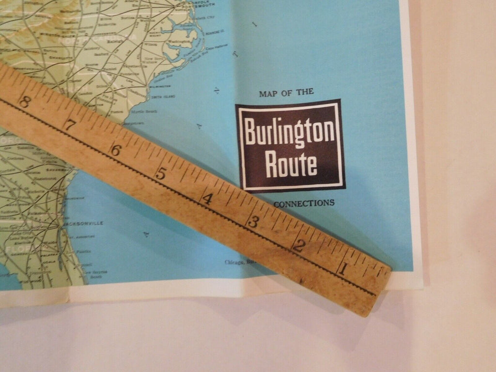 Map Burlington Route Vacation Map Guide to America’s favorite vacation ...