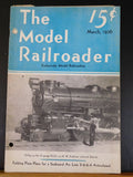Model Railroader Magazine 1936 March Folding plate plans SAL 2-6-6-4 articulated