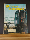 Modern Railroads 1965 July TRail Transit for the new urban society