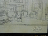 Drawing on canvas K4S Pennsylvania Steam Locomotives PRR Don Antes