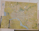 Map PTC Map of Philadelphia #13 1953 Showing Street Car Bus and Subway Lines