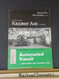 Railway Age 1960 November 14 Weekly Automated transit NYCTA crewless train