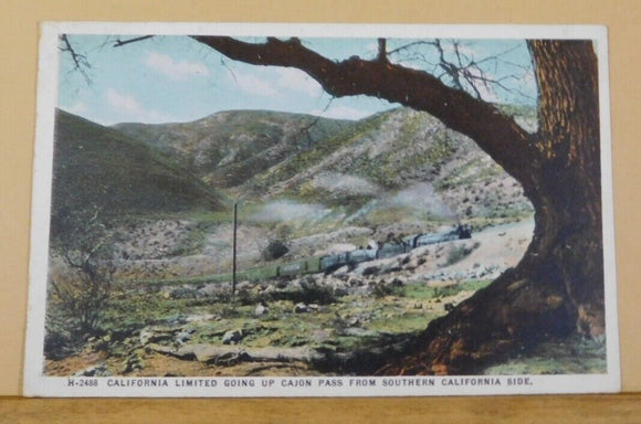 Postcard California Limited going up Canon Pass from Southern California side.