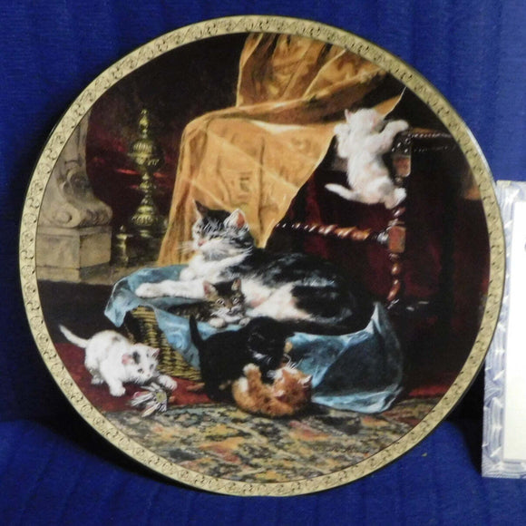 Plate Feline Fancy Little Athletes by Henriette Ronner