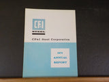 CF&I Steel Corporation Annual Report 1971 Rails & Accessories