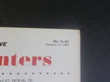 EMD Locomotive Pointers 1L-81 January 12 1981  1978-1980