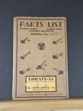 Thew Shovel Parts List Instructions Lubrication Assembly Drawings Machine #4485