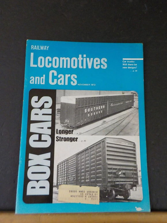 Railway Locomotives and Cars 1973 November Boxcars Ry P-S British Rail Southern