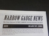 Narrow Gauge News #225 1998 March Society News Industrial Railways