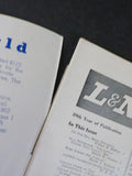 Louisville & Nashville Employee Magazine L&N 1963 December   BACK COVER damage