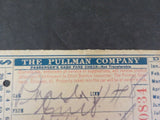 Pullman Company Passenger's Cash Fare Check #DN10834 NO YEAR